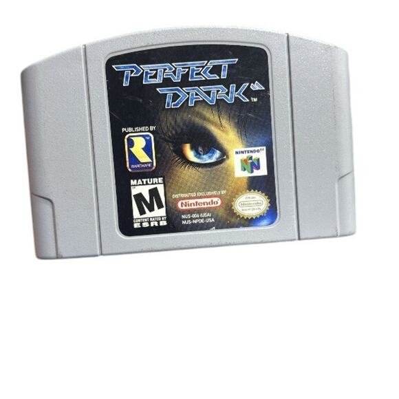 Perfect Dark (Nintendo‎ 64, 2000) Authentic Video Game N64 Cartridge Only TESTED - Picture 1 of 2